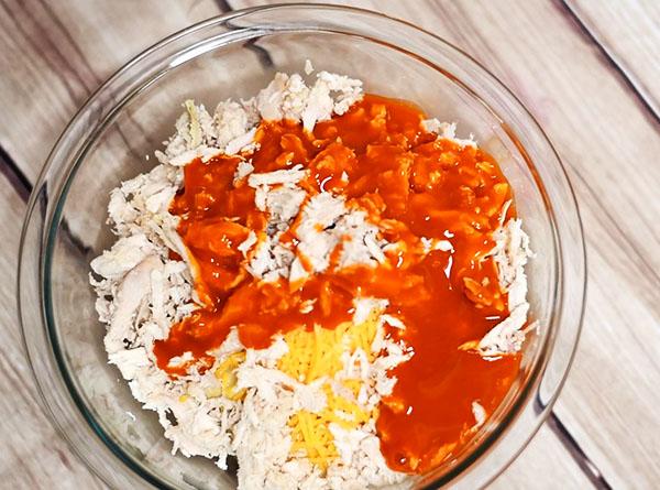 Buffalo Chicken Hummus - Football Favorite - Step 3